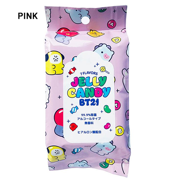 BT21 除菌ウェットティッシュ 20枚入り アルコールタイプ 99.9％除菌
