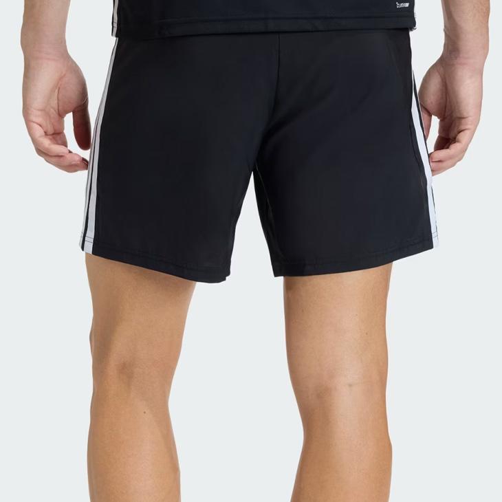 adidas ブラック ショートパンツ 3本ストライプ adidas（アディダス） ショートパンツ メンズ ワークアウト ES 3