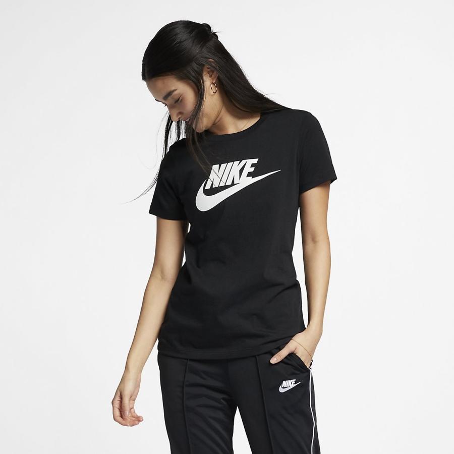 今月限定 特別大特価 Tシャツ 半袖 レディース ナイキ Nike エッセンシャル アイコン フューチュラ L S Tee スポーツウェア ロゴt Bv6170 010