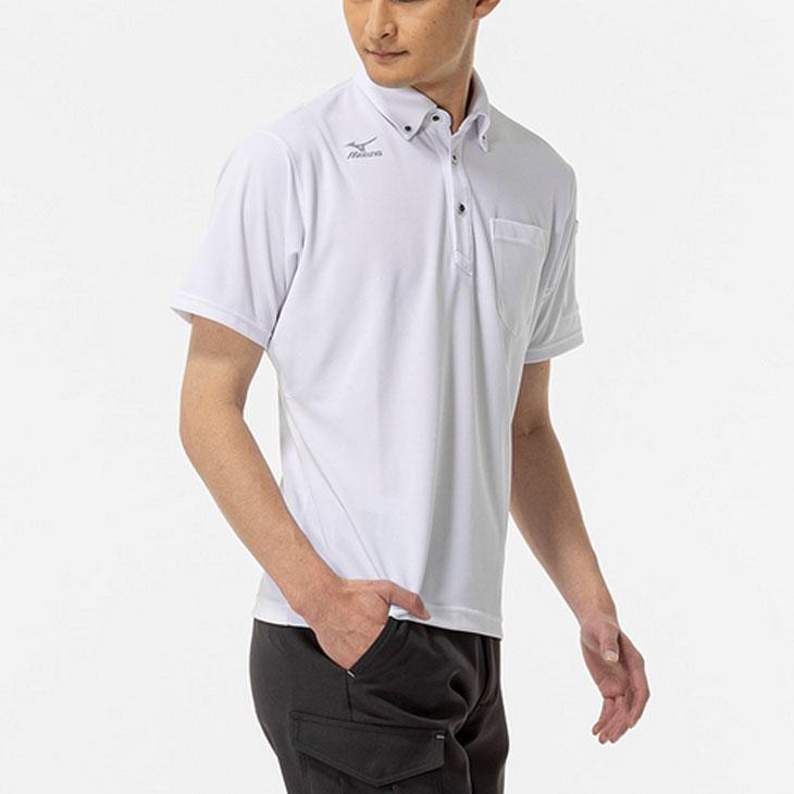 MIZUNO（ミズノ） 作業着 ワークボタンダウン ポロシャツ(半袖) メンズ