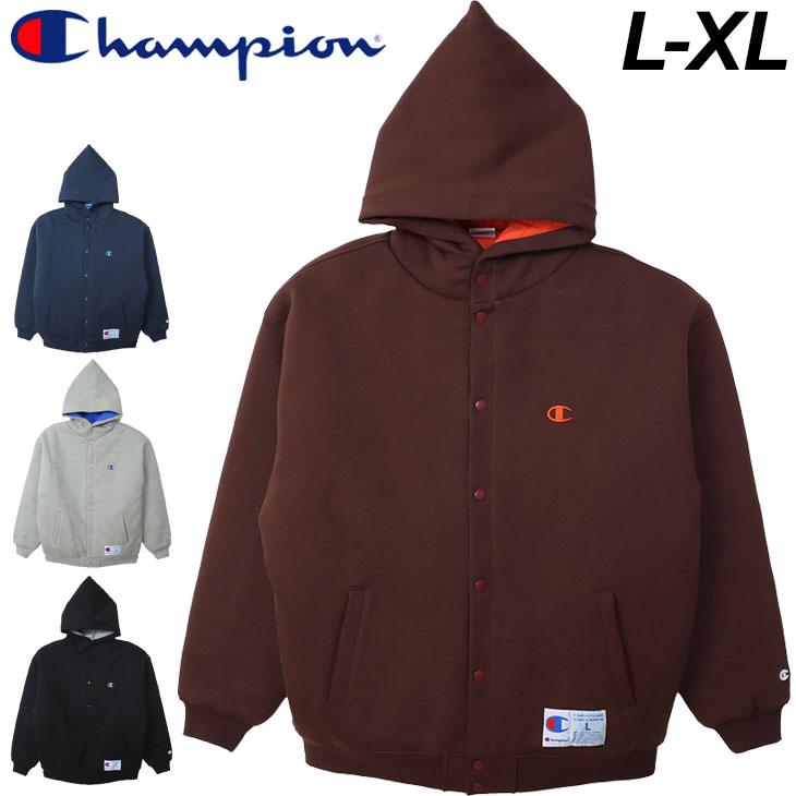 チャンピオン 中綿ジャケット スウェット メンズ Champion スナップ