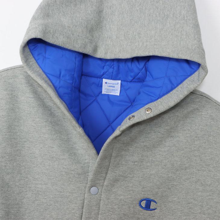 チャンピオン 中綿ジャケット スウェット メンズ Champion スナップ