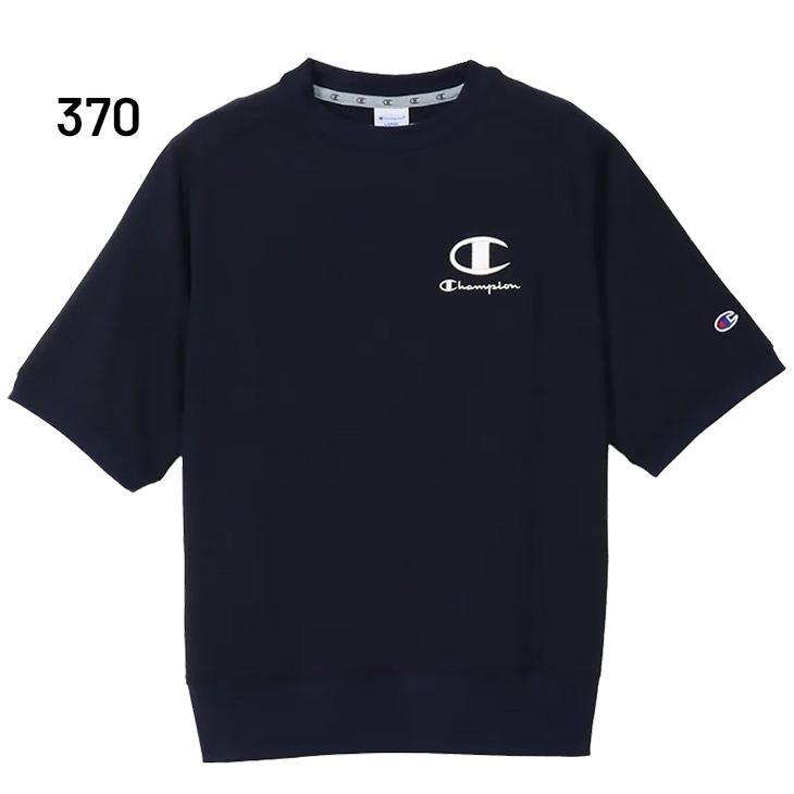 ビームスゴルフ✖️Champion モックネック半袖トレーナー　黒 Champion（チャンピオン） 半袖 スウェットシャツ メンズ ゴルフウェア