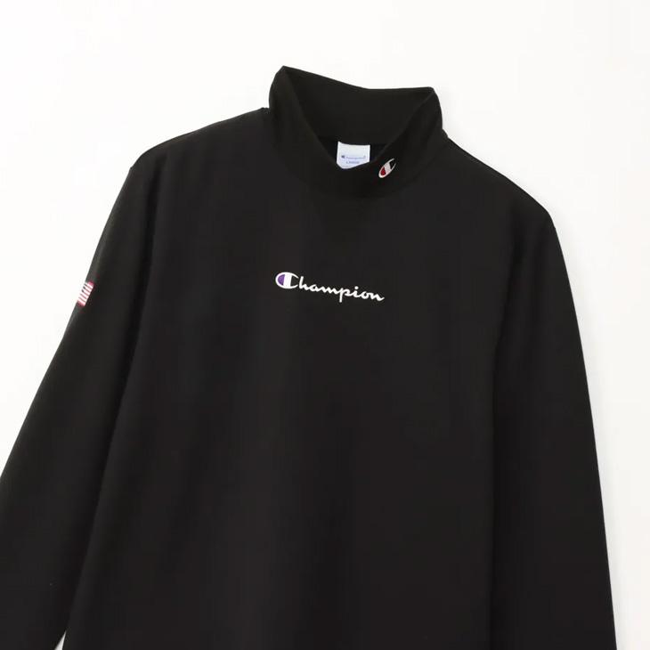 Champion（チャンピオン） モックネックシャツ 長袖 メンズ ゴルフ