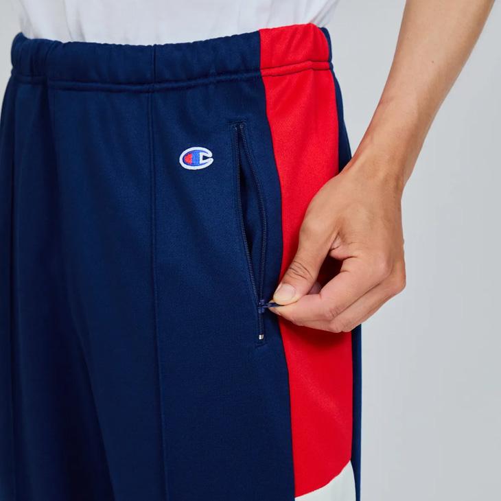 Champion　チャンピオン トラックパンツ レッド ストライプ入り c3-y201-i2.jpg