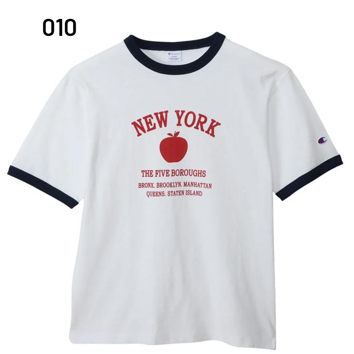 Champion チャンピオン 半袖 Tシャツ メンズ リンガーTシャツ プリント