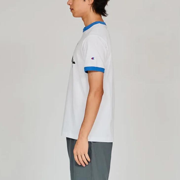 チャンピオン　リンガーT ショートスリーブリンガーTシャツ 24SS メンズカジュアル チャンピオン