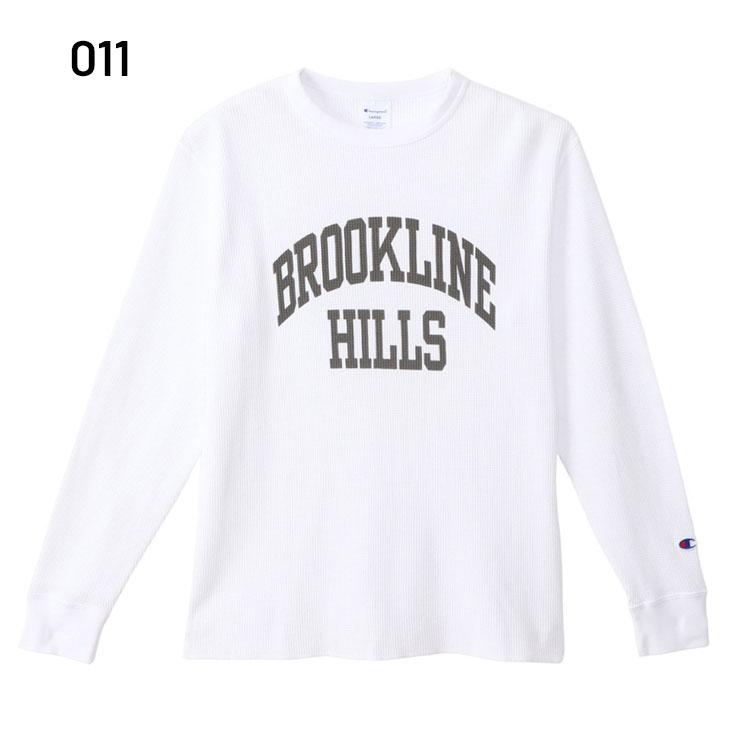 Champion チャンピオン 長袖 Tシャツ メンズ ワッフル生地