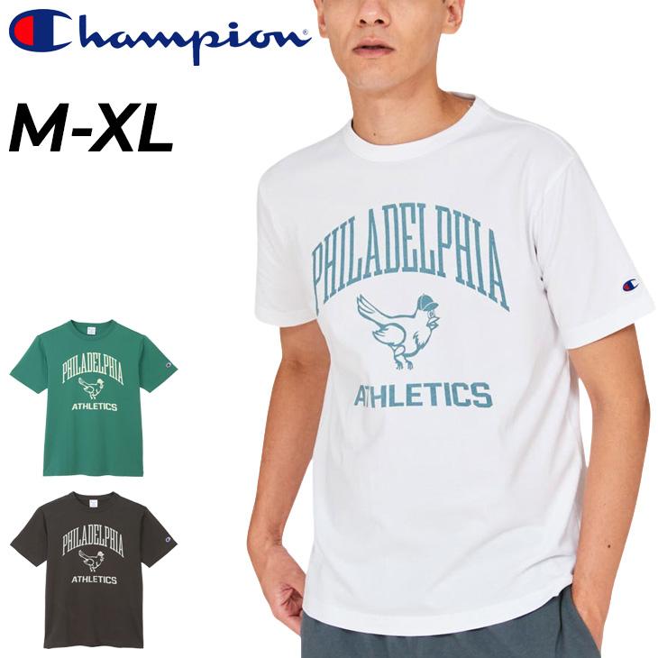 通販限定 受注生産チャンピオン企画Tシャツ(Mサイズ) Champion（チャンピオン） 半袖 Tシャツ メンズ プリントT カレッジ風