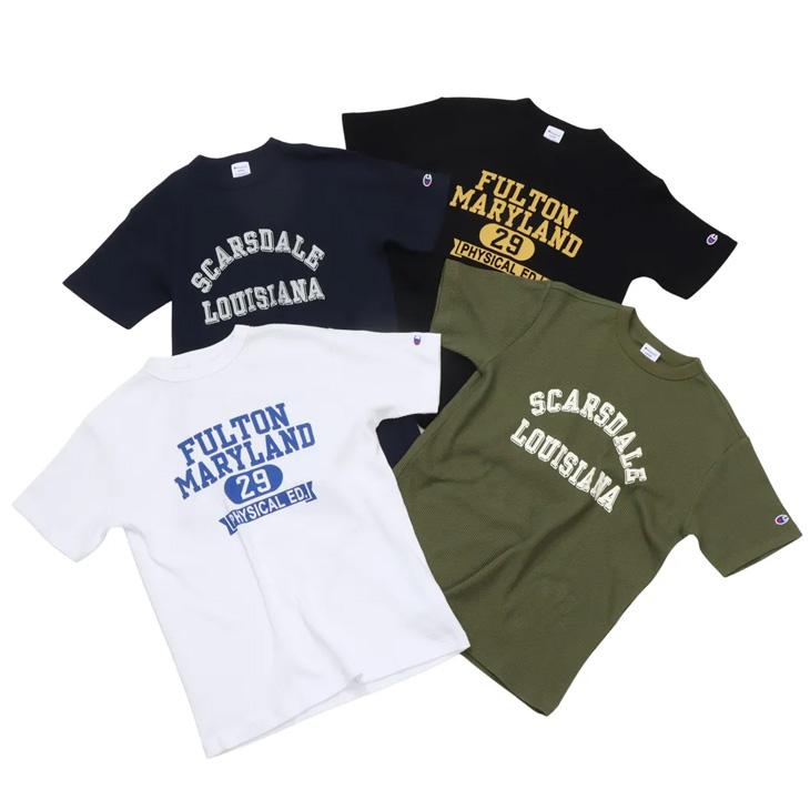 Champion（チャンピオン） 半袖 Tシャツ メンズ ワッフルTシャツ 半袖