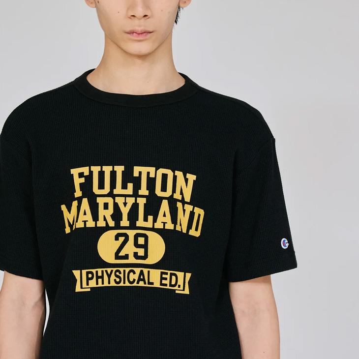 Champion（チャンピオン） 半袖 Tシャツ メンズ ワッフルTシャツ 半袖