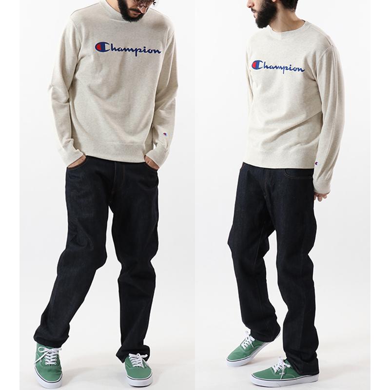 スウェットシャツ メンズ 裏毛 長袖 チャンピオン Champion ベーシック クルーネック スエット トレーナー ロゴ スポーツ カジュアル ストリート C3 Q002 C3 Q002 Apworld 通販 Yahoo ショッピング