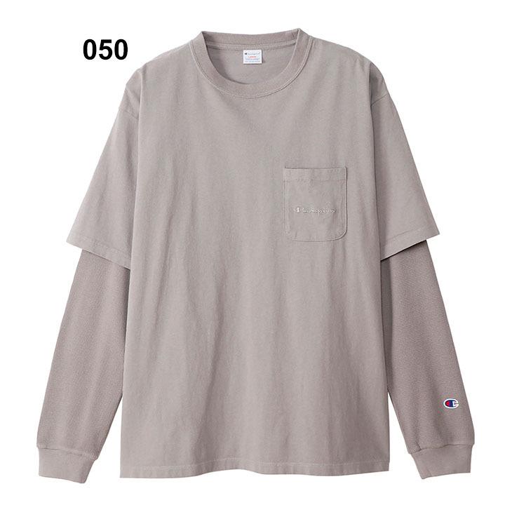 【Champion/チャンピオン】LONG SLEEVE レイヤード Tシャツ Champion（チャンピオン） tシャツ 「Champion」BIGレイヤードロンT
