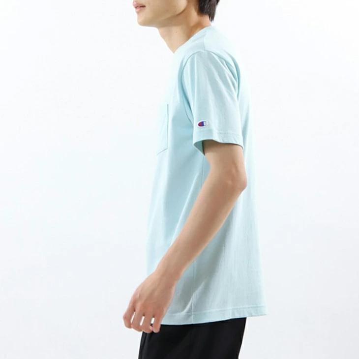 Champion（チャンピオン） 半袖 Tシャツ メンズ ポケットT 無地 クルー
