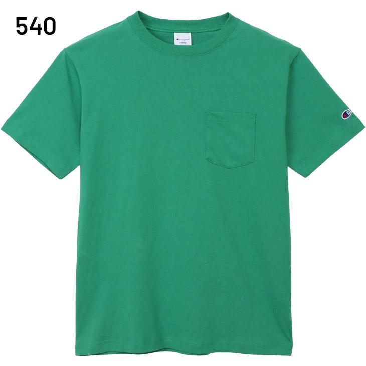 Champion（チャンピオン） 半袖 Tシャツ メンズ ポケットT 無地 クルー