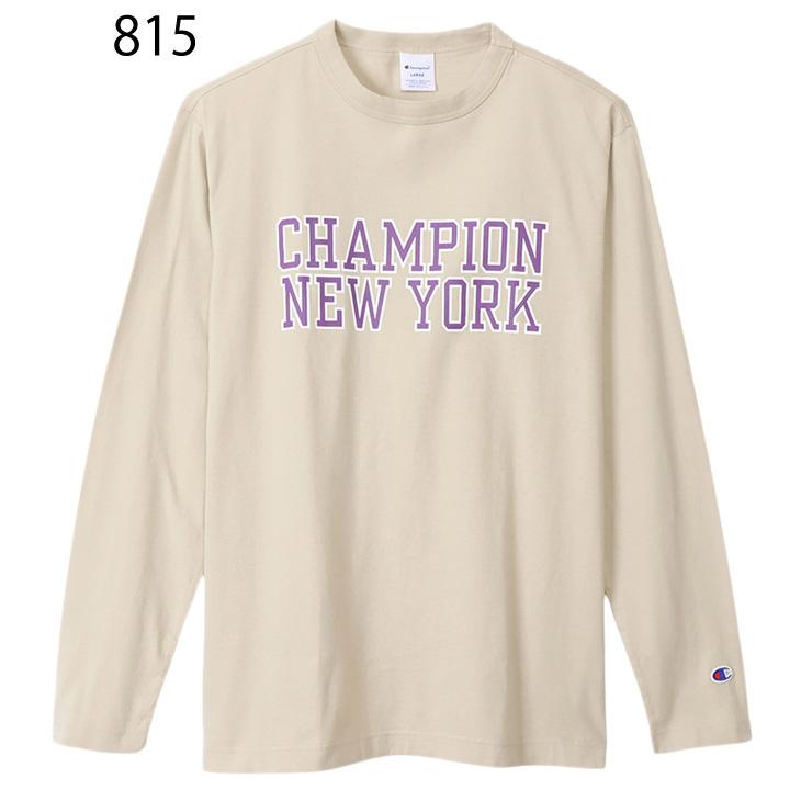 Champion（チャンピオン） 長袖 Tシャツ メンズ プリントT カレッジ風