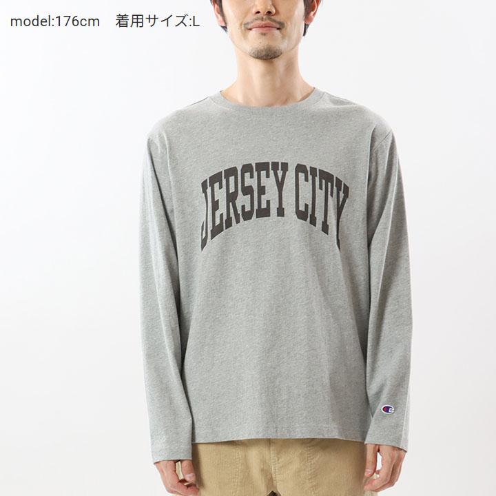 チャンピオン 長袖 Tシャツ メンズ Champion ベーシック プリントT カレッジ風 アメカジ 男性 ロンT カジュアル ウェア コットンUSA トップス/C3-Y424｜apworld｜06