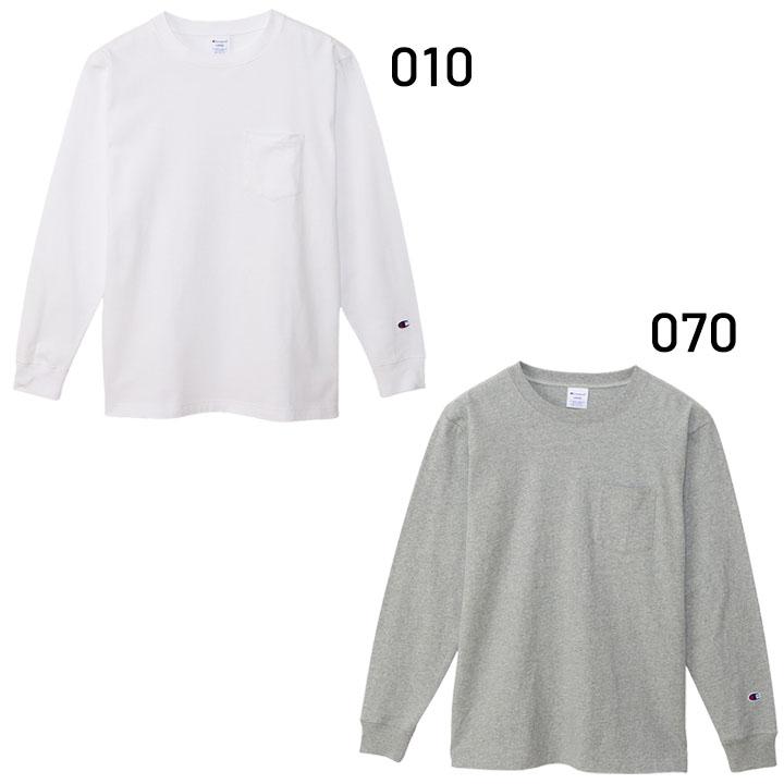 Champion（チャンピオン） 長袖 Tシャツ メンズ ポケットT 無地 ロンT