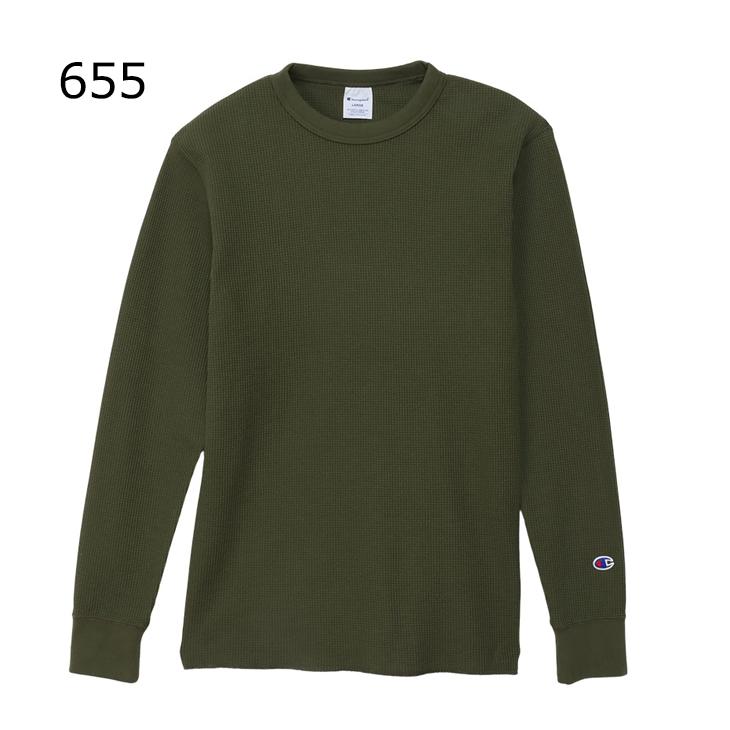 Champion チャンピオン 長袖 Tシャツ メンズ ワッフル生地 Champion チャンピオン 長袖 Tシャツ メンズ ワッフル生地