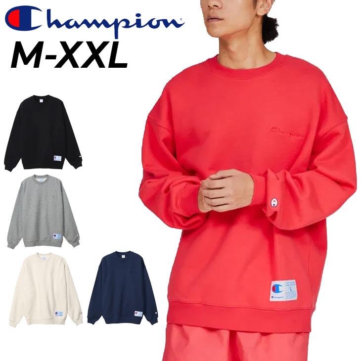 550人記念！ TJセレクト Wチャン有 Champion（チャンピオン） 長袖 トレーナー メンズ クルーネック