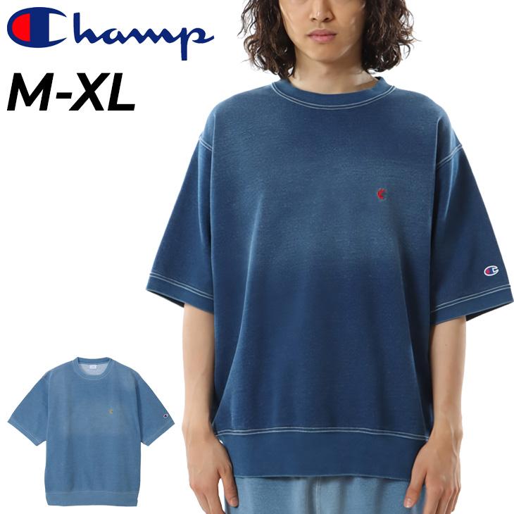 チャンピオン　スウェット　半袖　メンズ　M Champion チャンピオン 半袖 スウェットシャツ メンズ プル