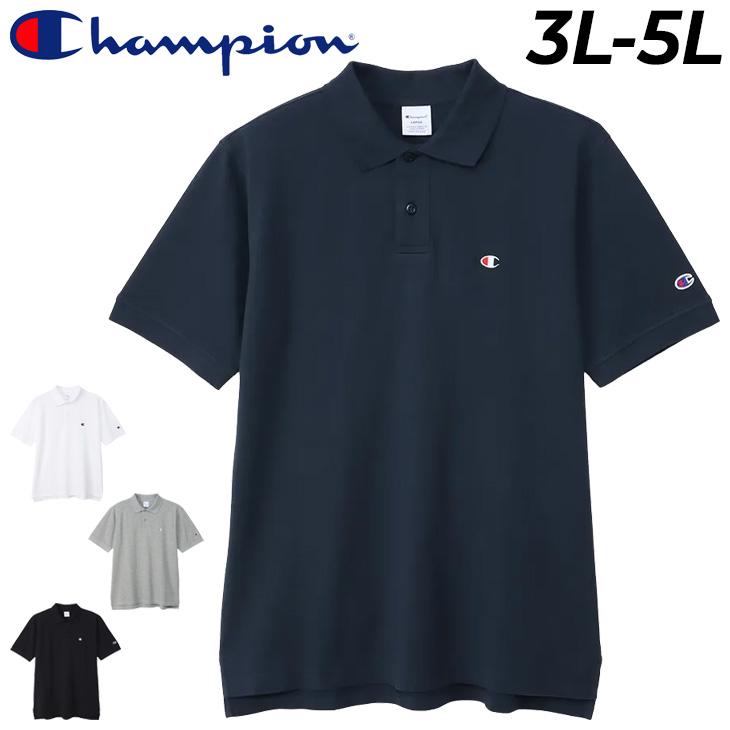 Champion（チャンピオン） 半袖 ポロシャツ 3L 4L 5L メンズ 大きい