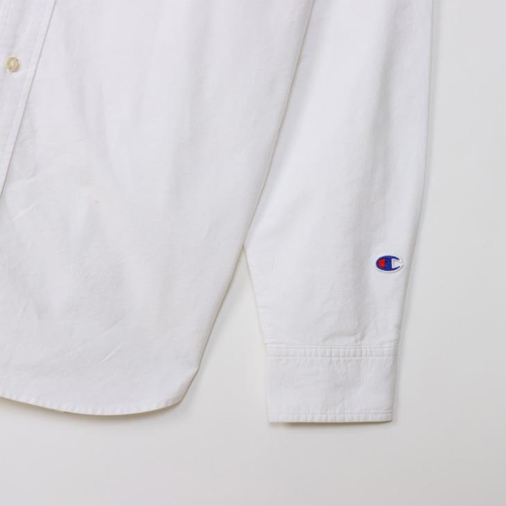 Champion（チャンピオン） 長袖シャツ メンズ ボタンダウン 無地