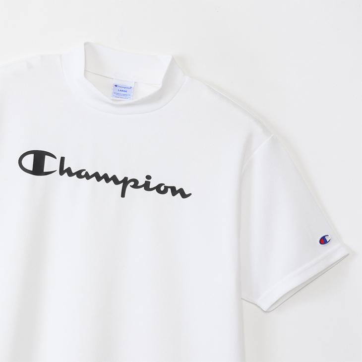 チャンピオン メンズ ゴルフウェア モックネックシャツ 半袖 Champion GOLF 吸水速乾 抗菌防臭 UVカット 男性 シンプル 夏 春 スポーツウェア　/C3XG322｜apworld｜06