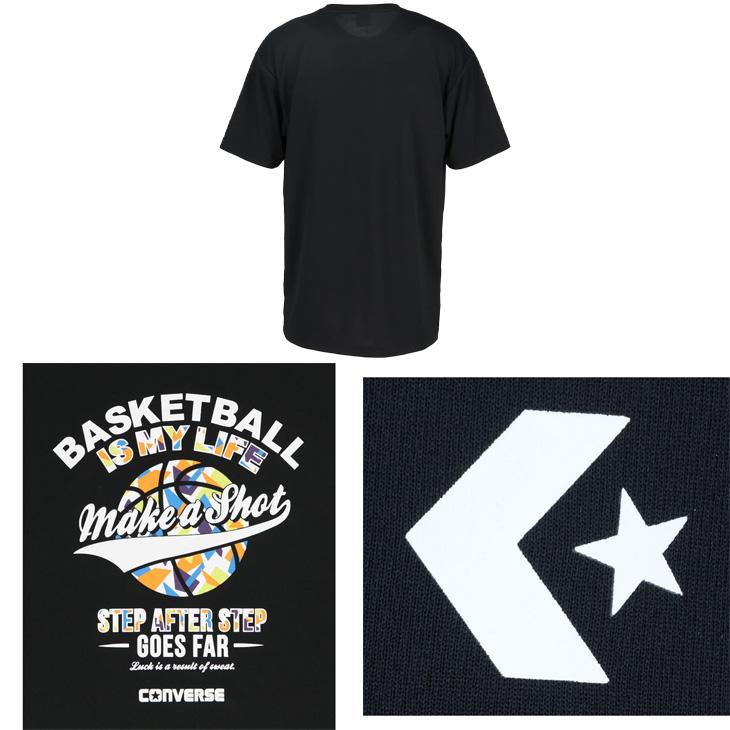 CONVERSE 140 バスケットボールTシャツ 6枚＆バスパン 2枚 セット CONVERSE コンバース 半袖 Tシャツ メンズ プリントT