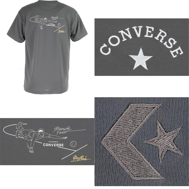 コンバース Tシャツ 半袖 メンズ CONVERSE GS ゴールドシリーズ プリントT バスケットボール スポーツウェア 吸汗速乾 男性 バスケ トレーニング /CBG232351｜apworld｜07