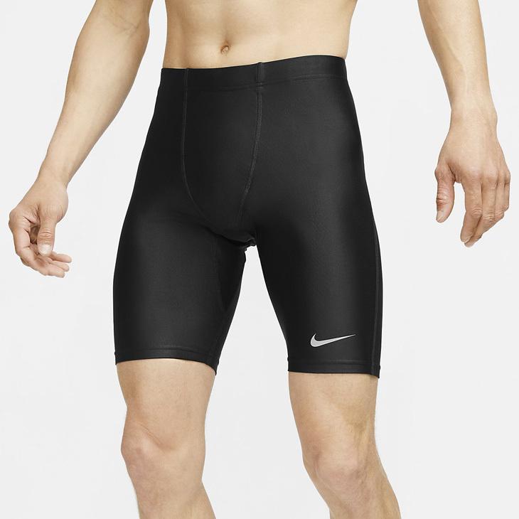 ランニングタイツ スパッツ メンズ ナイキ Nike ファスト ハーフ タイツ スポーツウェア 男性 マラソン ジョギング Cj7852 010 取寄 返品不可 Apworld 通販 Paypayモール