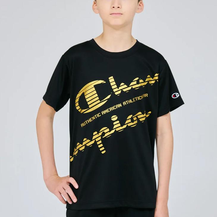 Champion（チャンピオン） キッズ 半袖 Tシャツ 130-160cm 子供服