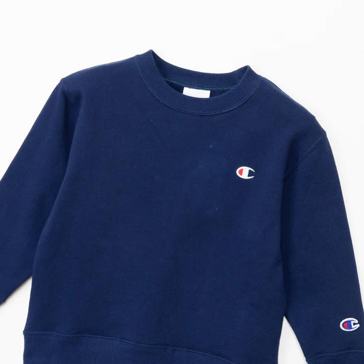 チャンピオン トレーナー 長袖 キッズ ジュニア Champion クルーネックスウェットシャツ 130-160cm 子供服 コットン 綿100％ 裏毛 スエット 無地 Cロゴ /CK-E001 | Champion | 12