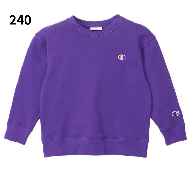 チャンピオン トレーナー 長袖 キッズ ジュニア Champion クルーネックスウェットシャツ 130-160cm 子供服 コットン 綿100％ 裏毛 スエット 無地 Cロゴ /CK-E001 | Champion | 03