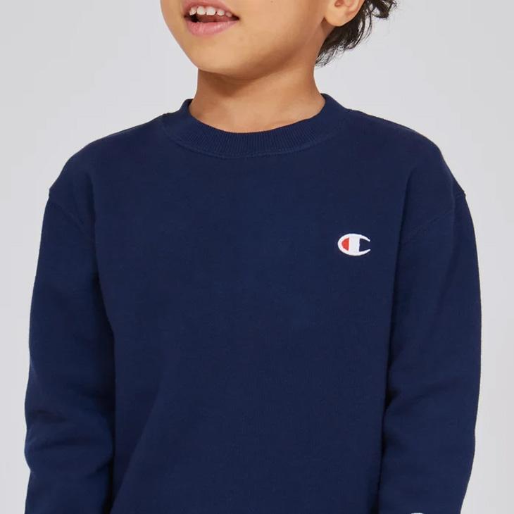 チャンピオン トレーナー 長袖 キッズ ジュニア Champion クルーネックスウェットシャツ 130-160cm 子供服 コットン 綿100％ 裏毛 スエット 無地 Cロゴ /CK-E001 | Champion | 08