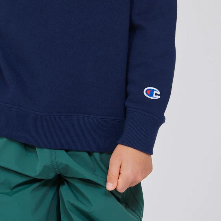 チャンピオン トレーナー 長袖 キッズ ジュニア Champion クルーネックスウェットシャツ 130-160cm 子供服 コットン 綿100％ 裏毛 スエット 無地 Cロゴ /CK-E001 | Champion | 09