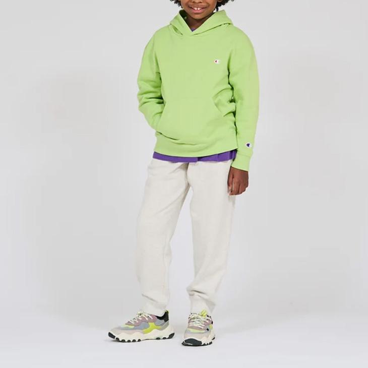 チャンピオン パーカー 長袖 キッズ ジュニア Champion フーデッドスウェットシャツ 130-160cm 子供服 プルオーバー 裏毛 スエット 無地 Cロゴ /CK-E101 | Champion | 14