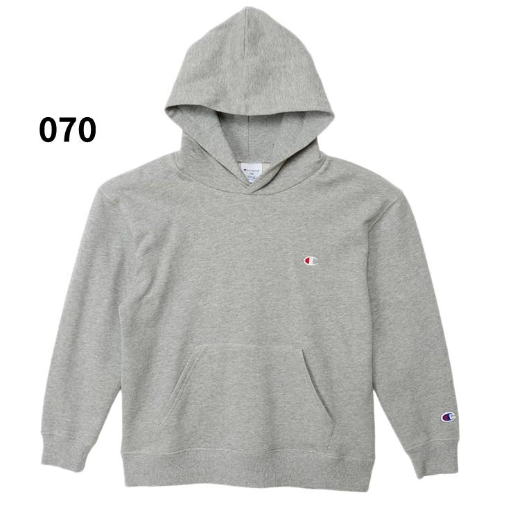 チャンピオン パーカー 長袖 キッズ ジュニア Champion フーデッドスウェットシャツ 130-160cm 子供服 プルオーバー 裏毛 スエット 無地 Cロゴ /CK-E101 | Champion | 02