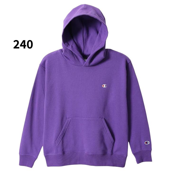 チャンピオン パーカー 長袖 キッズ ジュニア Champion フーデッドスウェットシャツ 130-160cm 子供服 プルオーバー 裏毛 スエット 無地 Cロゴ /CK-E101 | Champion | 04