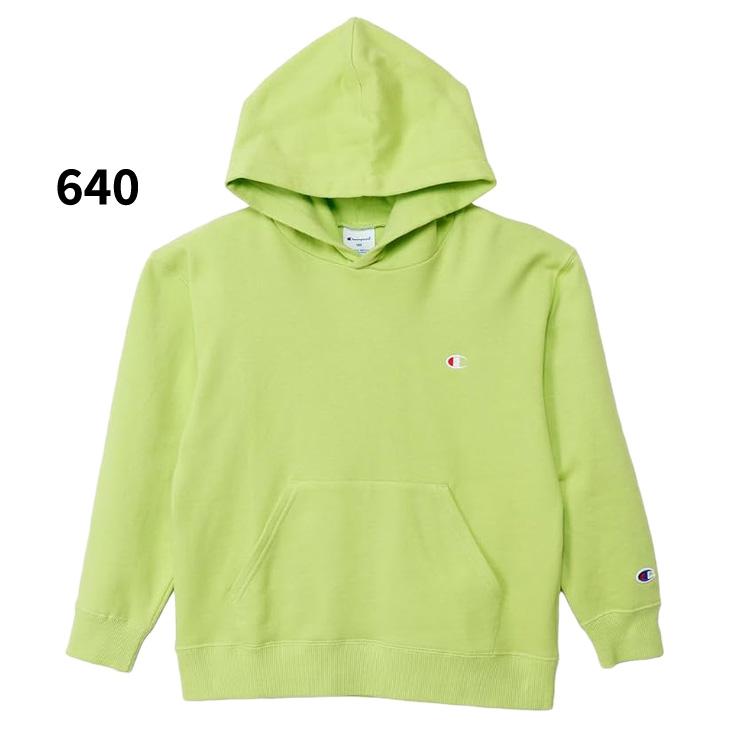 チャンピオン パーカー 長袖 キッズ ジュニア Champion フーデッドスウェットシャツ 130-160cm 子供服 プルオーバー 裏毛 スエット 無地 Cロゴ /CK-E101 | Champion | 05