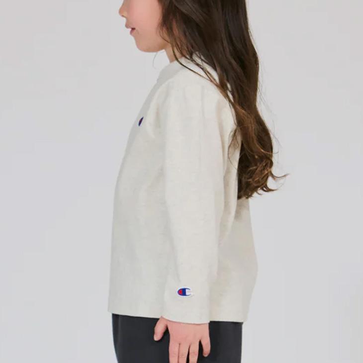 チャンピオン 長袖 Tシャツ キッズ Champion 長袖シャツ ジュニア 130-160cm 子供服 ロンT コットンT ワンポイント 刺繍 子ども 男の子 女の子 /CK-E401 | Champion | 10
