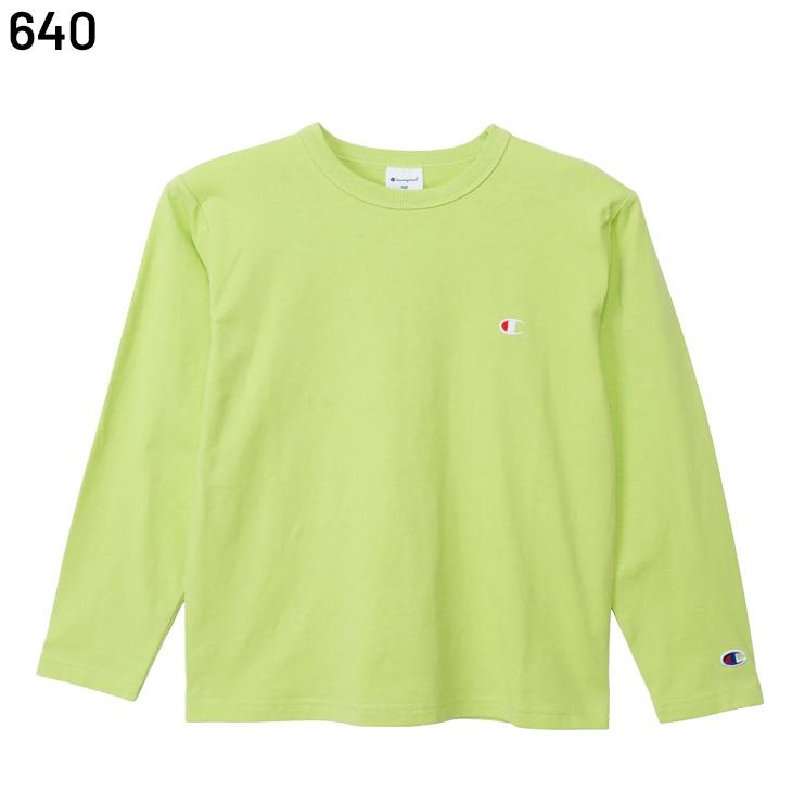 チャンピオン 長袖 Tシャツ キッズ Champion 長袖シャツ ジュニア 130-160cm 子供服 ロンT コットンT ワンポイント 刺繍 子ども 男の子 女の子 /CK-E401 | Champion | 05