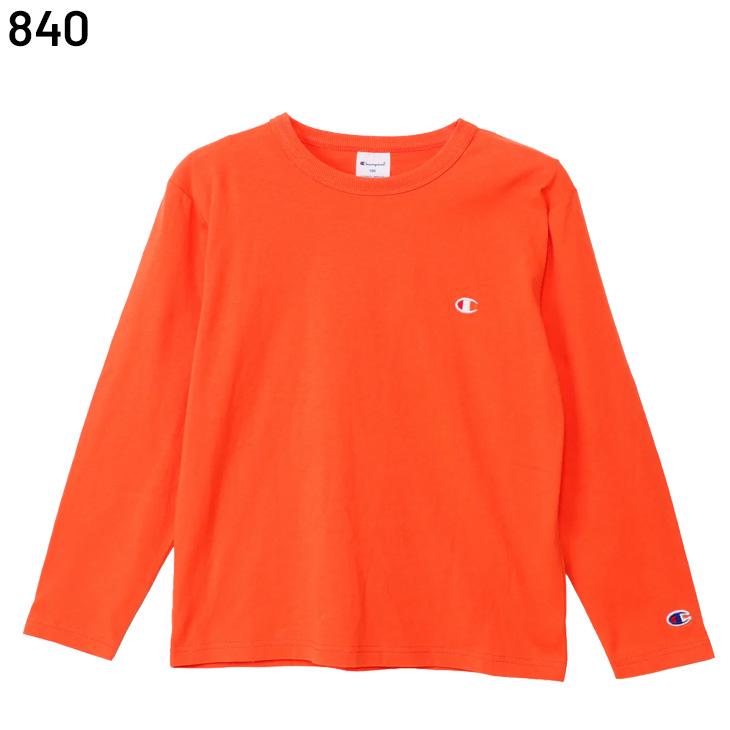 チャンピオン 長袖 Tシャツ キッズ Champion 長袖シャツ ジュニア 130-160cm 子供服 ロンT コットンT ワンポイント 刺繍 子ども 男の子 女の子 /CK-E401 | Champion | 07
