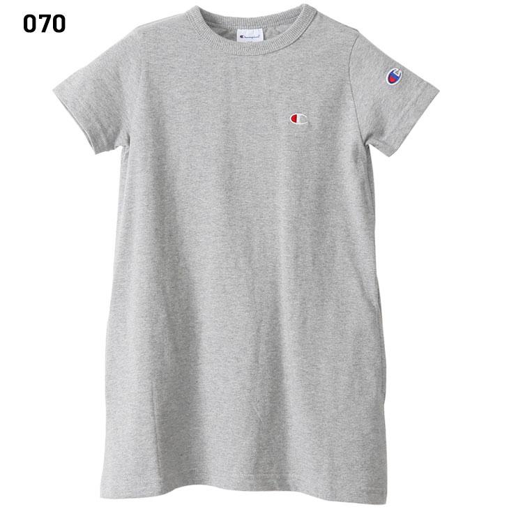 チャンピオン キッズ チュニック 半袖Tシャツ 女の子 130-160cm 子供服 Champion 子ども カジュアルウェア ワンピース シンプル 女児 クルーネック /CK-T305｜apworld｜03