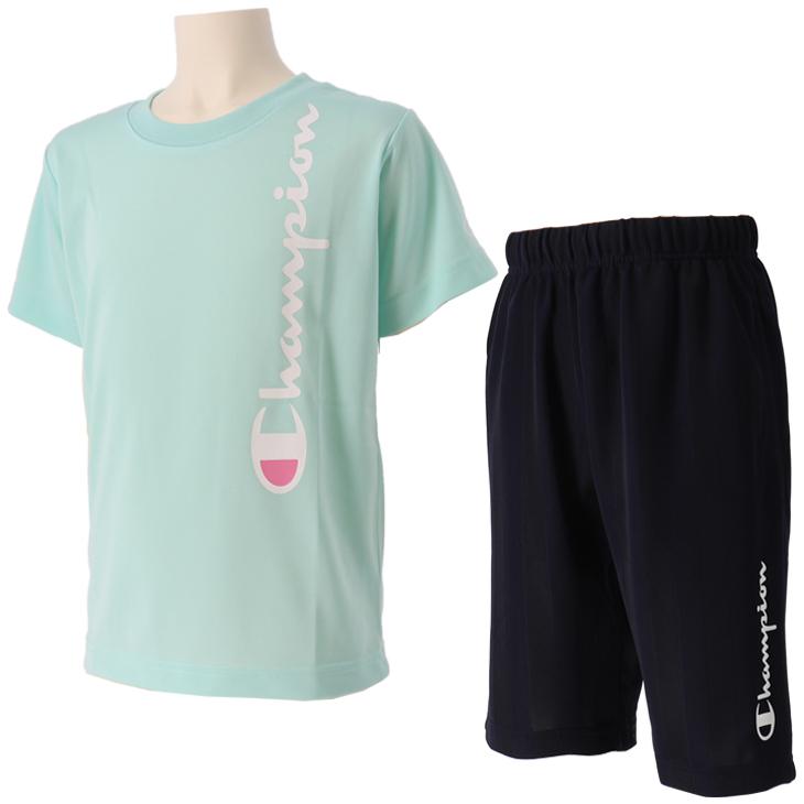 Champion（チャンピオン） キッズ 半袖Tシャツ ハーフパンツ 上下 