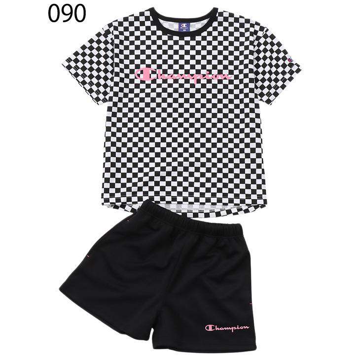 Champion（チャンピオン） キッズ 女の子 半袖Tシャツ ハーフパンツ 