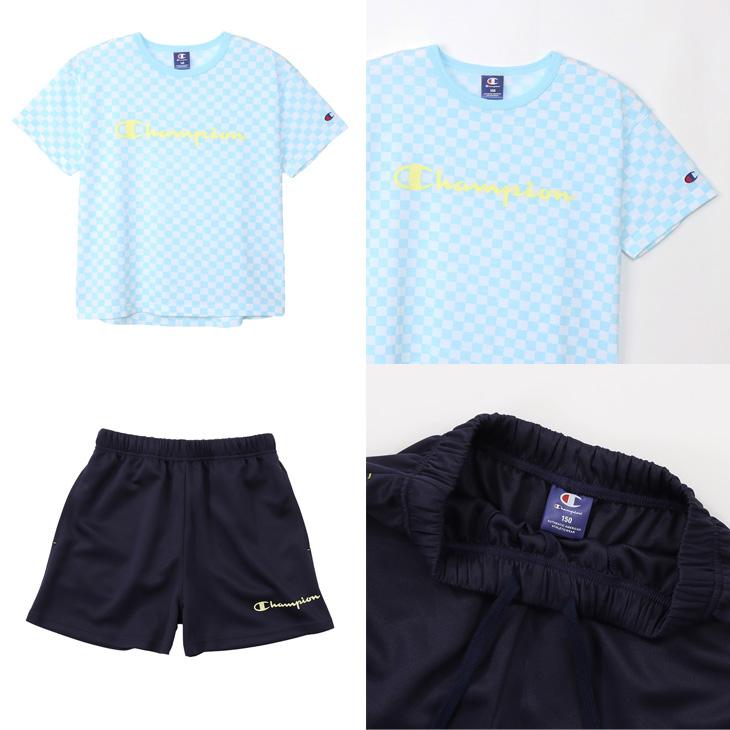 チャンピオン キッズ 女の子 半袖Tシャツ ハーフパンツ 上下 Champion スポーツウェア 130-160cm 子供服 セットアップ 子ども ガールズ 上下組 /CK-XSW05｜apworld｜09