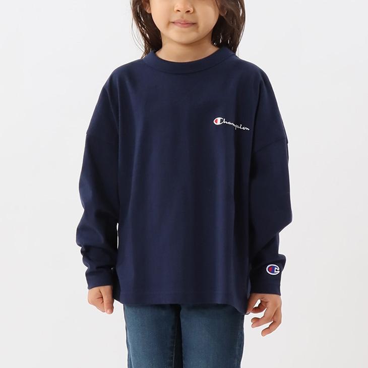 Champion（チャンピオン） 長袖 Tシャツ キッズ ジュニア コットンT