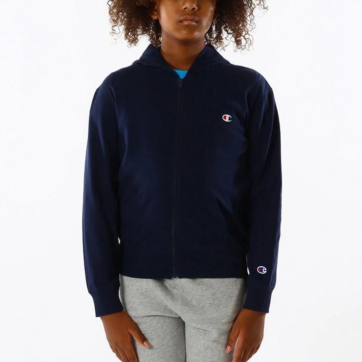 Champion（チャンピオン） キッズ パーカー 長袖 ジップフーデッド
