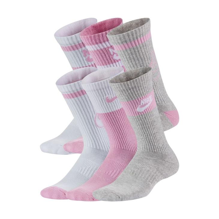 22〜24】ナイキ Nike ロゴフラワーソックス 9足セット NIKE（ナイキ） 靴下 6足組 子ども用 21-25cm NIKE エブリデイ キッズ